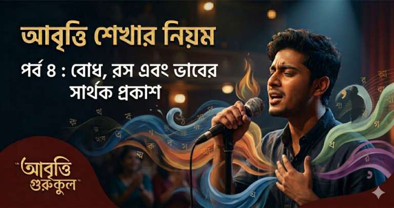আবৃত্তি শেখার নিয়ম পর্ব ৪ - বোধ, রস এবং ভাবের সার্থক প্রকাশ